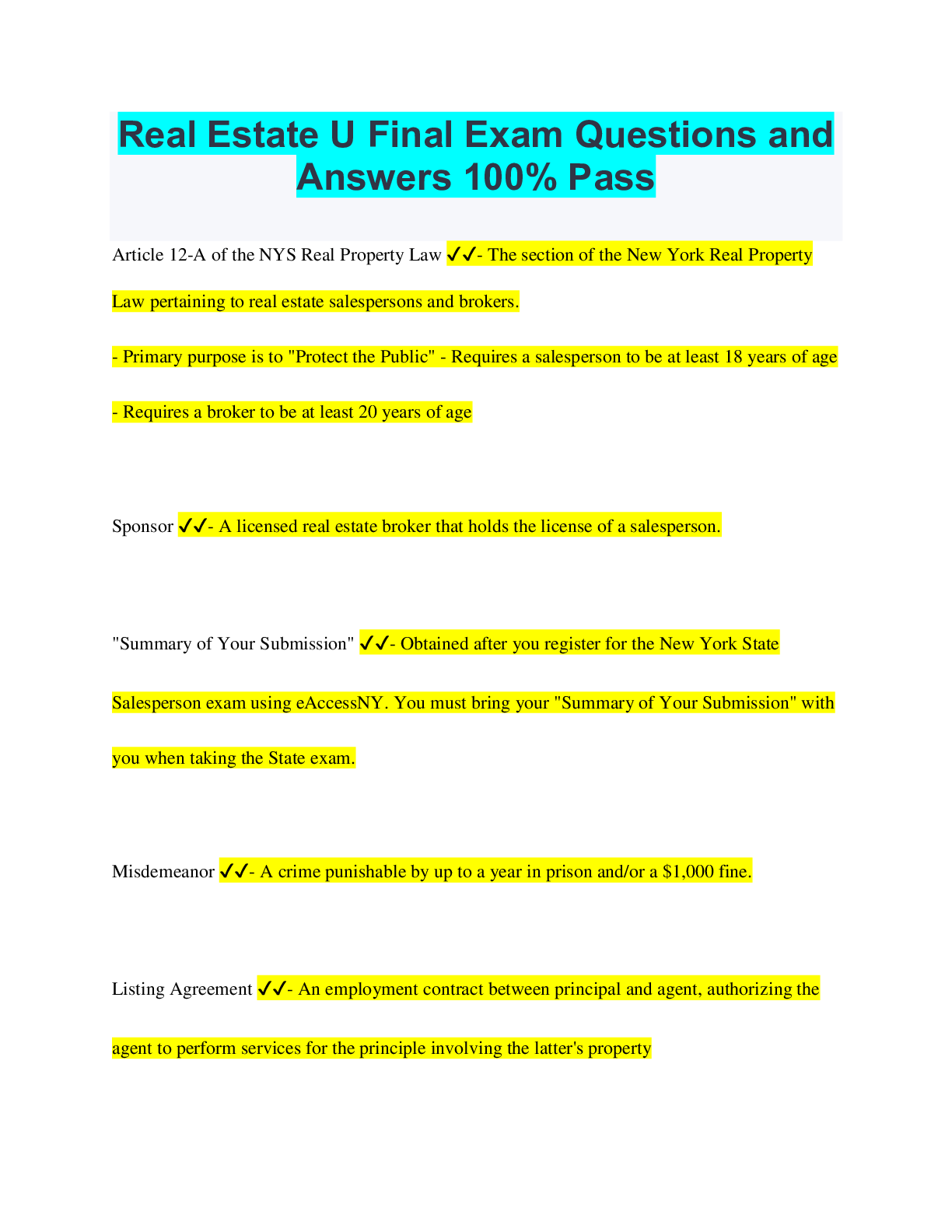 real-estate-u-final-exam-questions-and-answers-100-pass-scholarfriends
